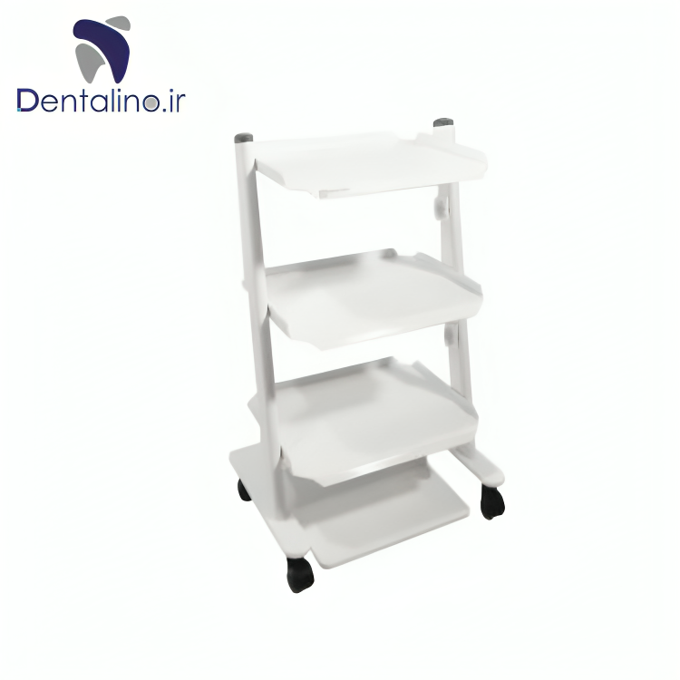 سرویتور دندانپزشکی سه طبقه پایه پدال دار مدل SP3