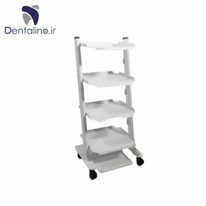 سرویتور دندانپزشکی چهار طبقه با پایه پدال دار مدل MC4