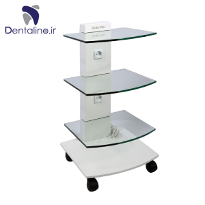 سرویتور شیشه ای هلالی با شیشه رنگی مدل GH 3