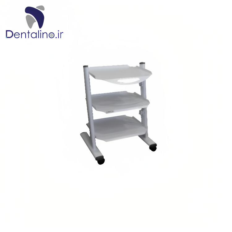 سرویتور دندانپزشکی سه طبقه با پایه معمولی مدل MC3.1