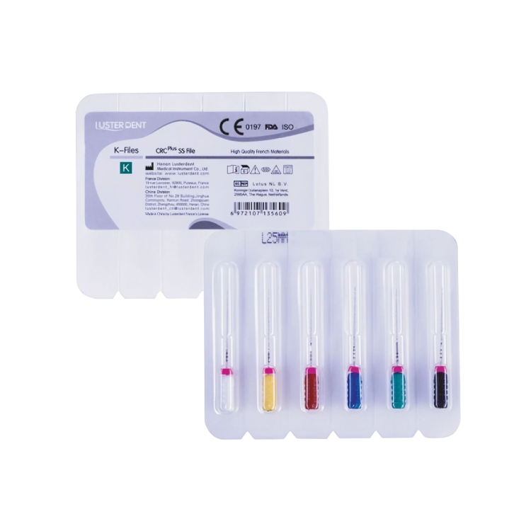 فایل دستی LusterDent K-File CRC فایل دستی LusterDent K-File CRC