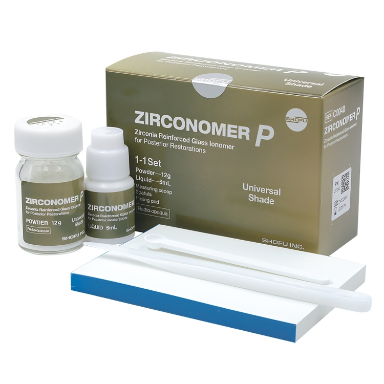 zirconomer-p گلاس آینومر ترمیمی Zirconomer P (آمالگام سفید) شوفو